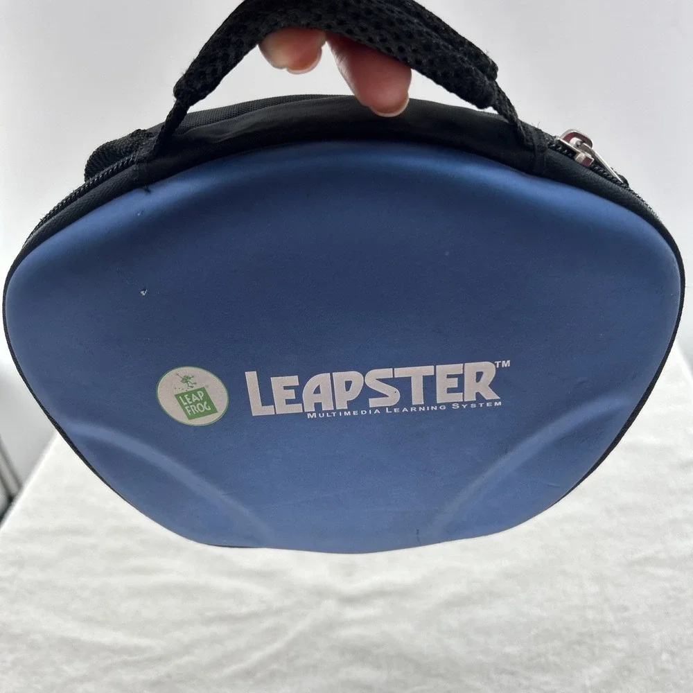 2005 LeapFrog Leapster w/Case & 4 Games - EVERYTHING IS UNTESTED NASCAR Cars Pet